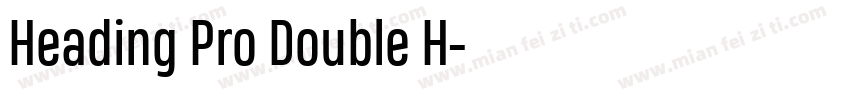 Heading Pro Double H字体转换
